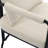 Mid-century Modern Upholstered Accent Chair With Ultra Thick Cushion And Industrial Metal Frame-2077581864