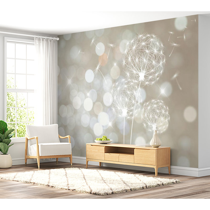 Kalyonka Floral Wall Mural, 96" L x 137" W