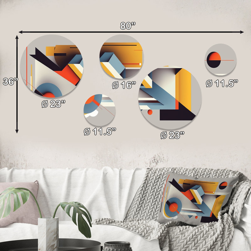 Abstract Wall Decor on Metal