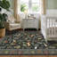 Tapis à motif floral lavable pour animaux 6 x 9 fermier antidérapant pour le salon, tapis à poils courts ne perdant pas de poils, tapis intérieur pliable mince et doux pour la salle à manger de la chambre à coucher, salle de jeux, noir-1707989848-1711026855