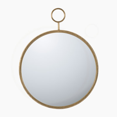 Miroir rond en fer