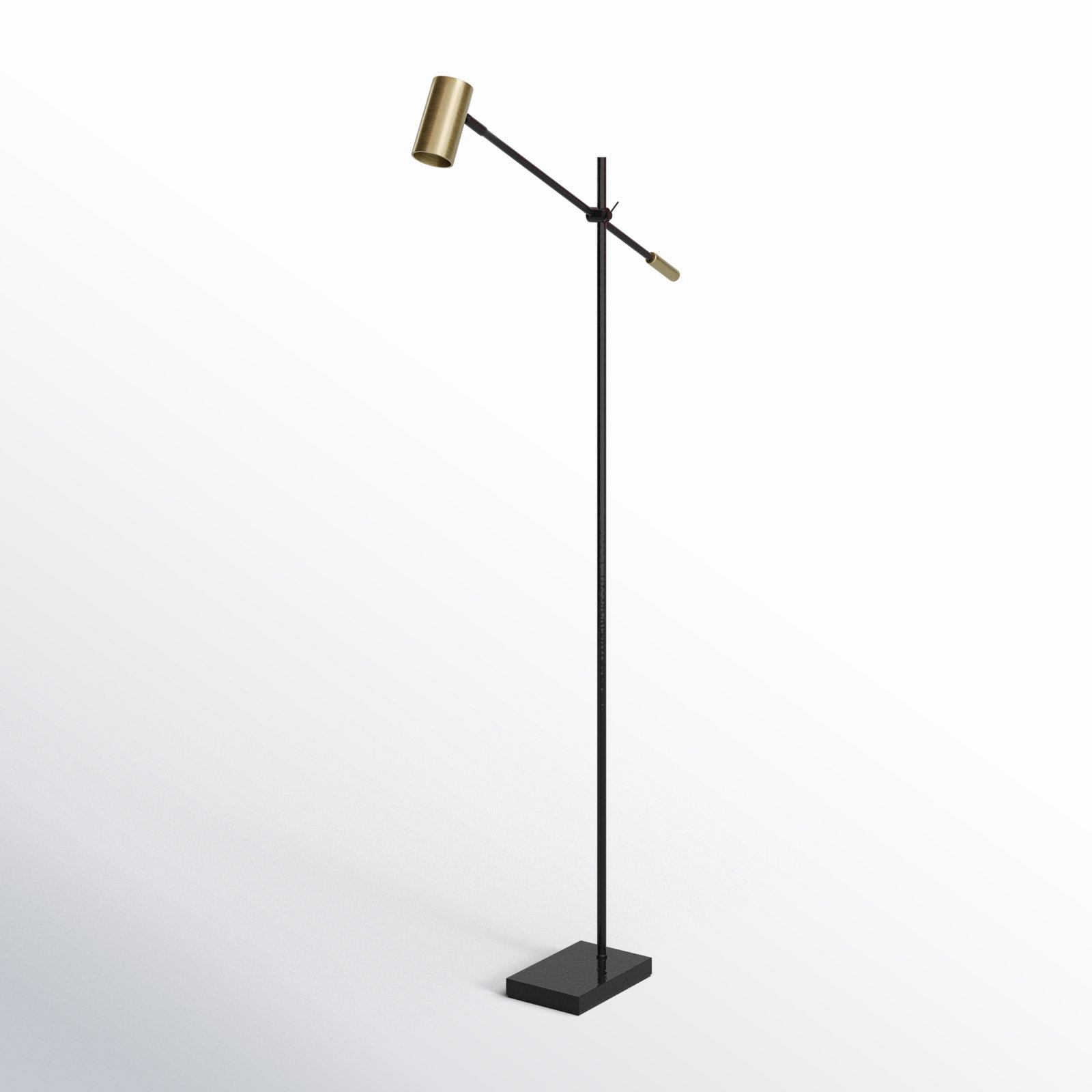 Flemings 63'' Dimmable LED Floor Lamp, Black