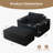 No Assembly Required Oversized 65"Chaise Lounge with Pillows,Upholstered Cloud Bean Bag Chair Indoor-381304448