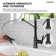 2-Function Single Handle Pull Down Kitchen Faucet with LED Base