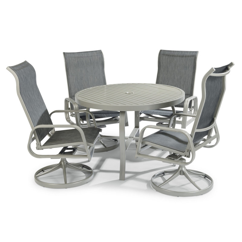 Ensemble repas 5 pièces Dinan, H 28,75 po x l 42,5 po x P 42,5 po