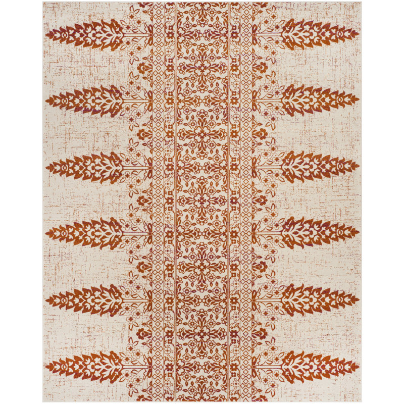 Tapis ivoire / doré Annette, Rectangle 8 pi x 10 pi