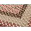 Tapis rouge tressé à la main Dietz-287118220