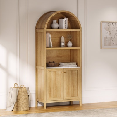 70.9"H*30.7"W 3-Tier Book Cabinet Storage Bookcase