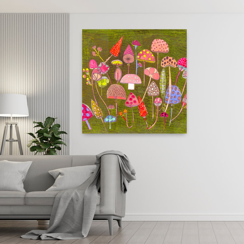 Contemporary Art Whimsical Contemporary Wall Art by Sharon Nullmeyer - Wrapped Canvas Print, 121.92 cm H x 121.92 cm W