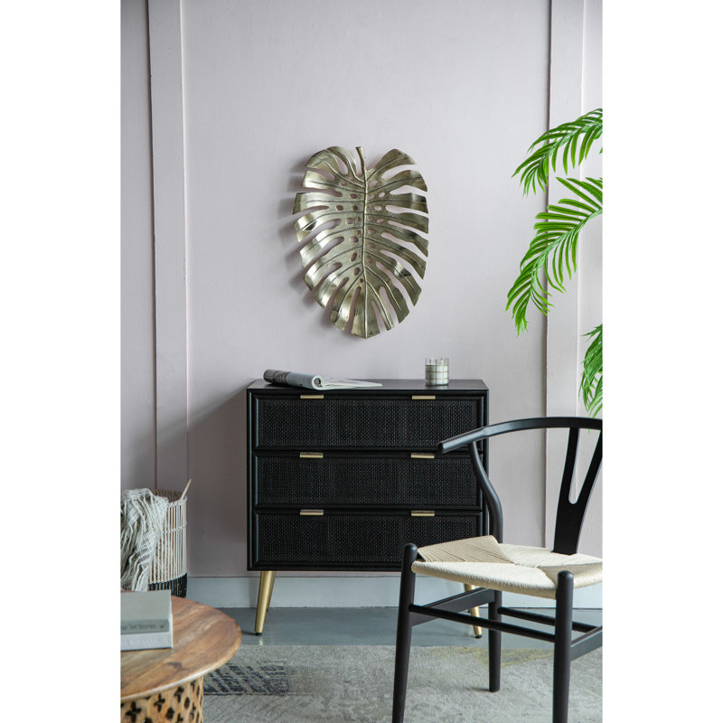 Mur de feuille d'or - 24,8 x 17,3 x 2 po en aluminium de style moderne 24,8 x 17,3 x 2 po