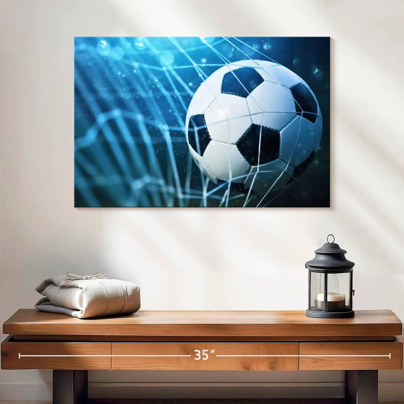  «But en soccer», H 34 po x l 51 po