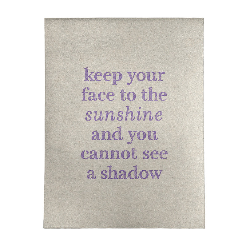 Quotes Chenille Indoor Rug, Rectangle 9' x 12'