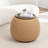 Pietsch Upholstered Round Storage Ottoman With Wooden Tray-505451943