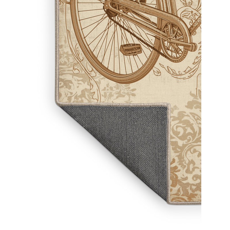 Tapis moelleux moelleux en velours rétro en velours rétro Eckart, 5x7