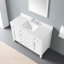 Tahoe 48 po Meuble-lavabo à simple cuve blanc avec barre d'alimentation-82773142
