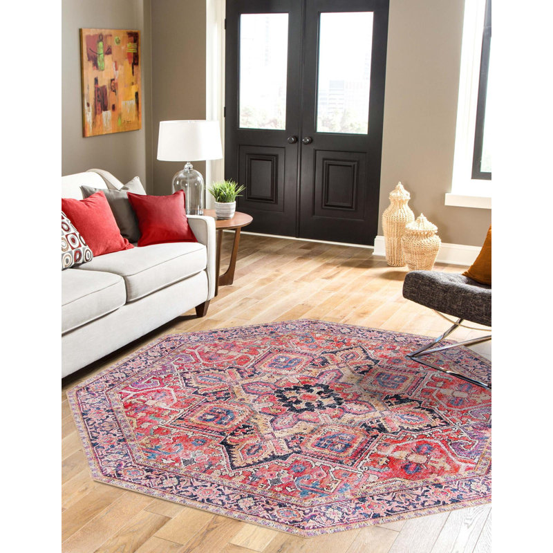 Oppie Oriental Indoor Rug, Octagon 7'6"
