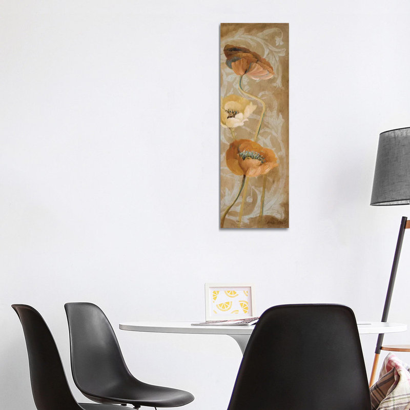 Poppies De Brun I by Lanie Loreth - Wrapped Canvas Panoramic Painting, 121.92 cm H x 40.64 cm W x 3.175 cm D