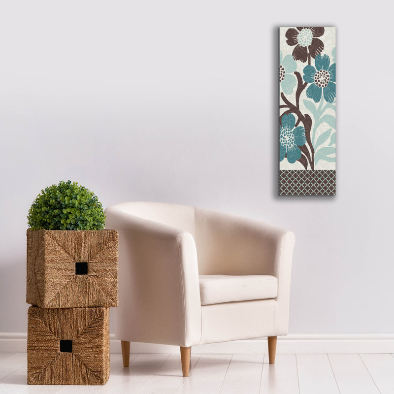 «Petal Decor» par Erin Clark, art mural sur toile, H 36 po x l 12 po x P 0,75 po