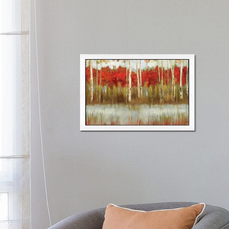 The Edge by Allison Pearce - Print on Canvas, 101.6 cm H x 66.04 cm W, White Floater Framed