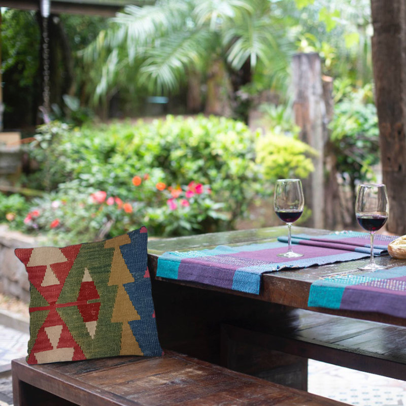 Jebediah Indoor / Outdoor Geometric Rectangular Throw Cushion Cover