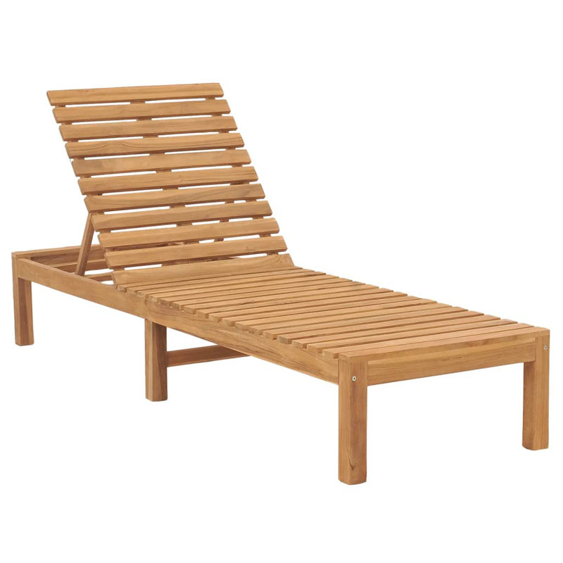 Kindig 200cm Long Teak Single Chaise
