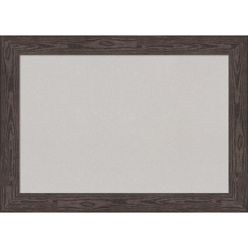 Cork Board, Bridge Wood Frame - Bulletin Board, Organization Board, Pin Board, Black, 30" x 42"