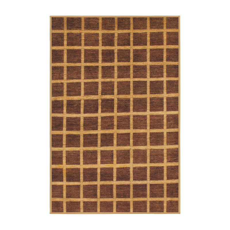 Wool Abstract Indoor Rug, Rectangle 3' x 5'