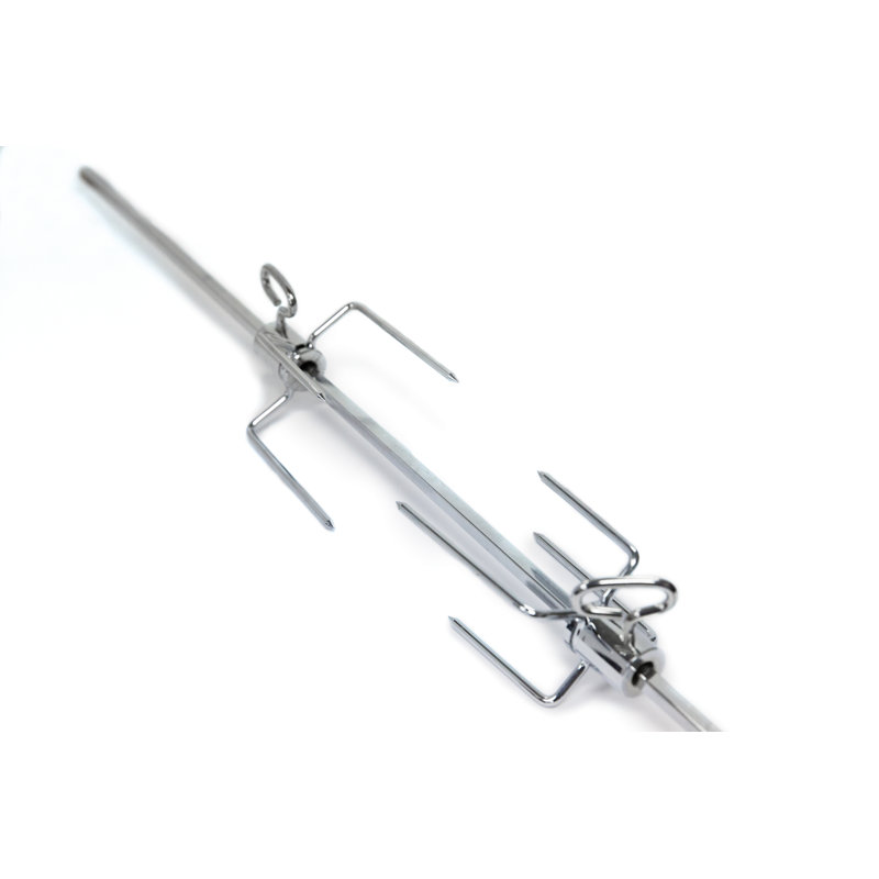 Broil King Rotisserie Heavy Duty Forks Chrome 2 Pcs