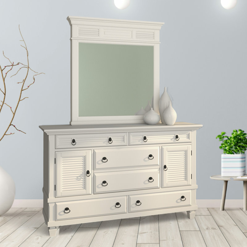 Miroir Dewitt en blanc