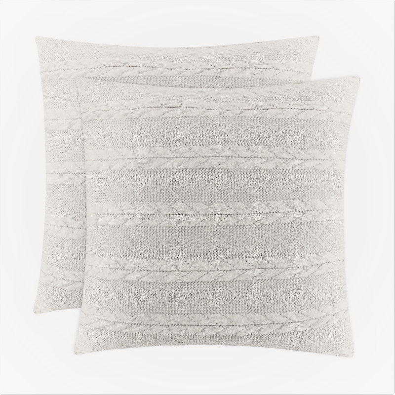 Ensemble de coussins décoratifs, Blanc cassé