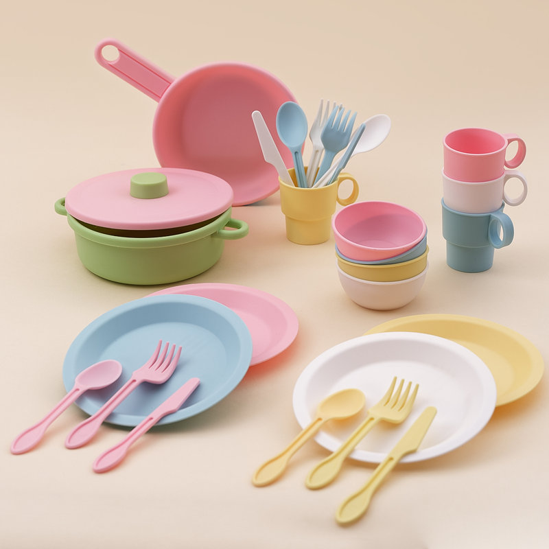 Cookware Dishes/Tea Set, Pastel