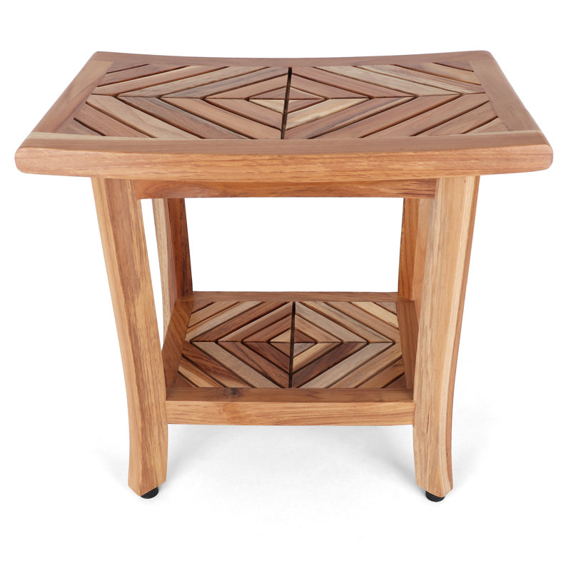 Rutledge & King 12.25 in. W Teak Shower Bench
