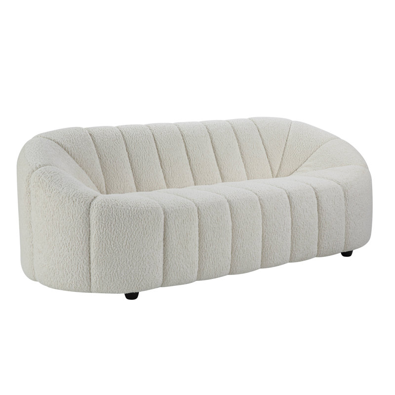 Canapé en sherpa blanc Osmash