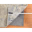 Tapis oriental beige et gris 10 pi x 10 pi, motif abstrait, noué à la main, à poils longs, en laine et en soie