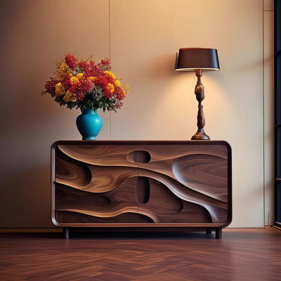 Buffet de salle à manger européen de luxe rétro