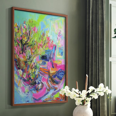 FLORAL Series DLXIX  -Premium Framed Print -Ready to Hang - No Nails Required