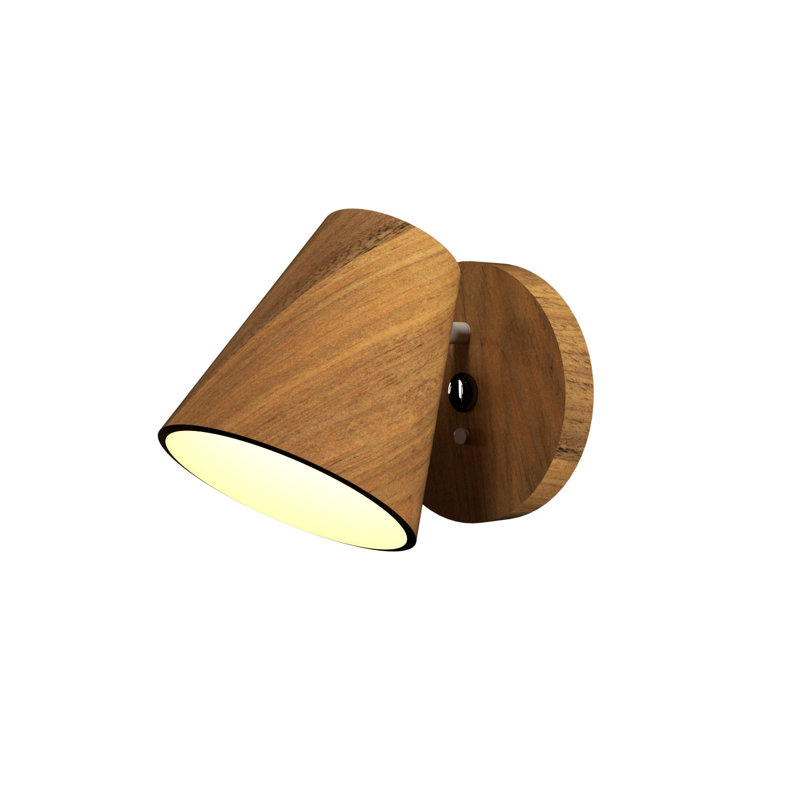 Projecteur conique en bois manufacturé, Louro Freijó