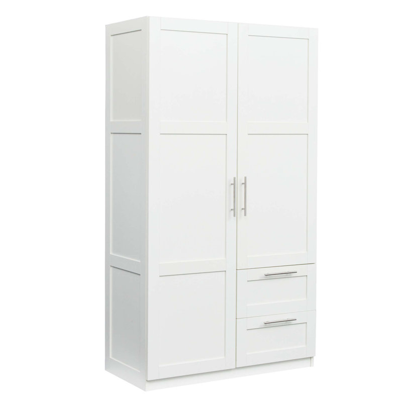 71" Tall Storage Cabinet, 2 Doors & 2 Drawers with 5 Sections