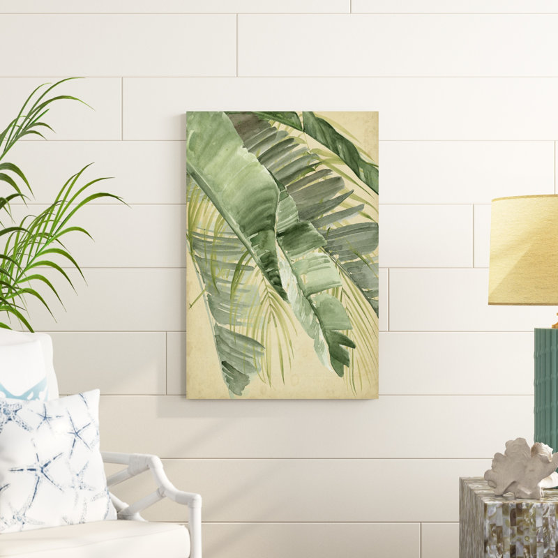 Palmiers banane I, Non, Toile tendue, H 36 po x l 24 po