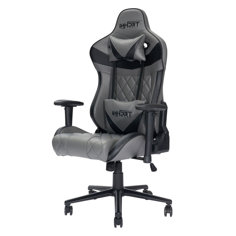 Fauteuil de jeu ergonomique, gris
