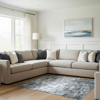 Wyatt & Ash Jayden Dream Mink Printed Chenille Rugs
