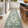 Washable Oriental  Area Rugs Non slip Green Rugs