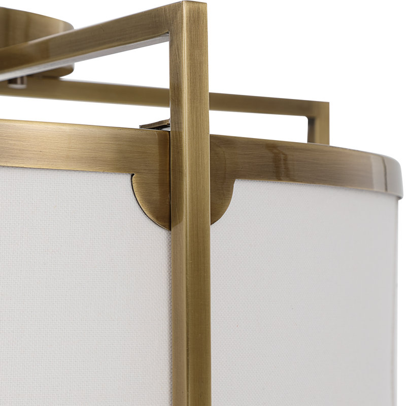 Breece Fabric Semi Flush Mount