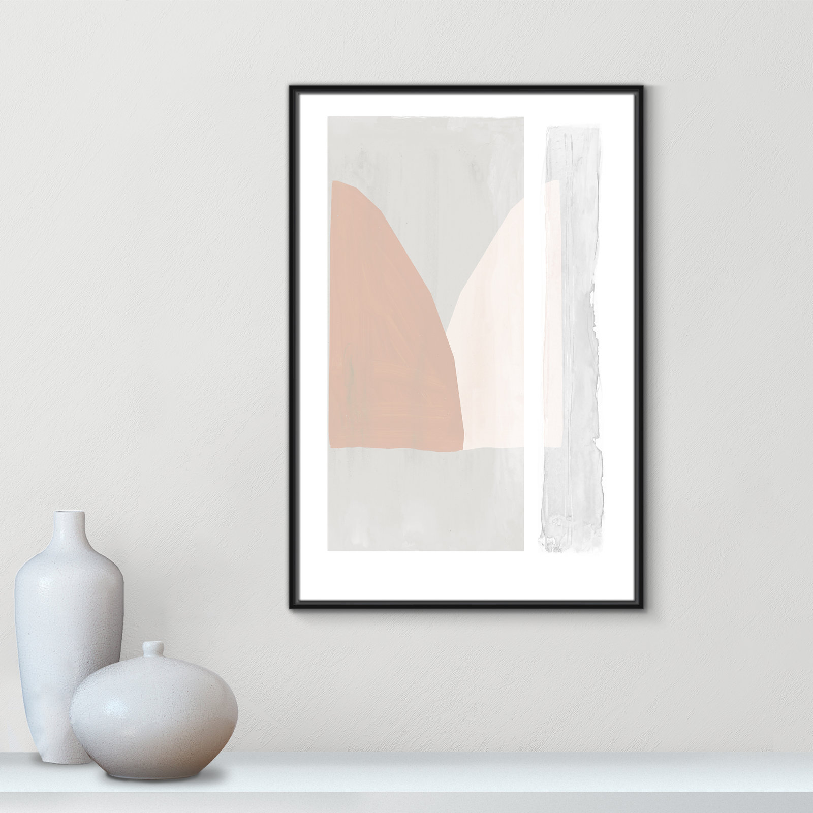 Soft and Light - Painting Print, 37.5" H x 25.5" W x 2" D, Black Framed Canvas