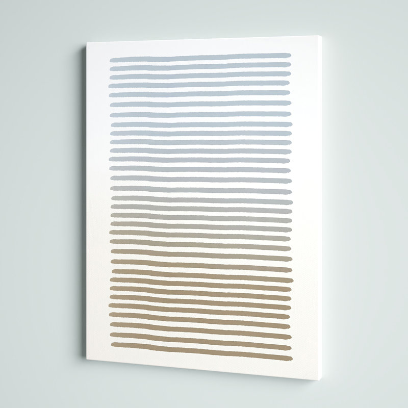 Alvaro abstrait neutre par ChiChi Decor - impression sur toile tendue, H 40 po x l 30 po x P 1,5 po