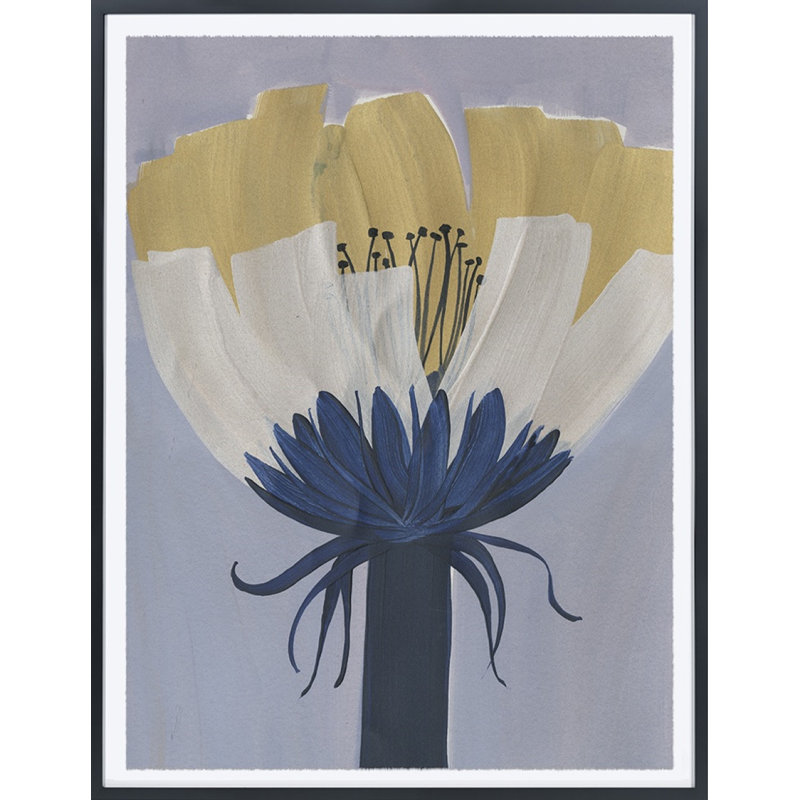 Yellow Cap Print by Morlock, Jody, 49" H x 36" W, Black Framed