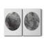 Graphite lune I - Toile tendue avec châssis de qualité supérieure - Prêt à être accroché-108969308