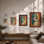 Serene Llama Modern - Framed Print-896108805-896108802