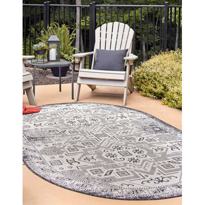 Tapis gris d'extérieur Chand