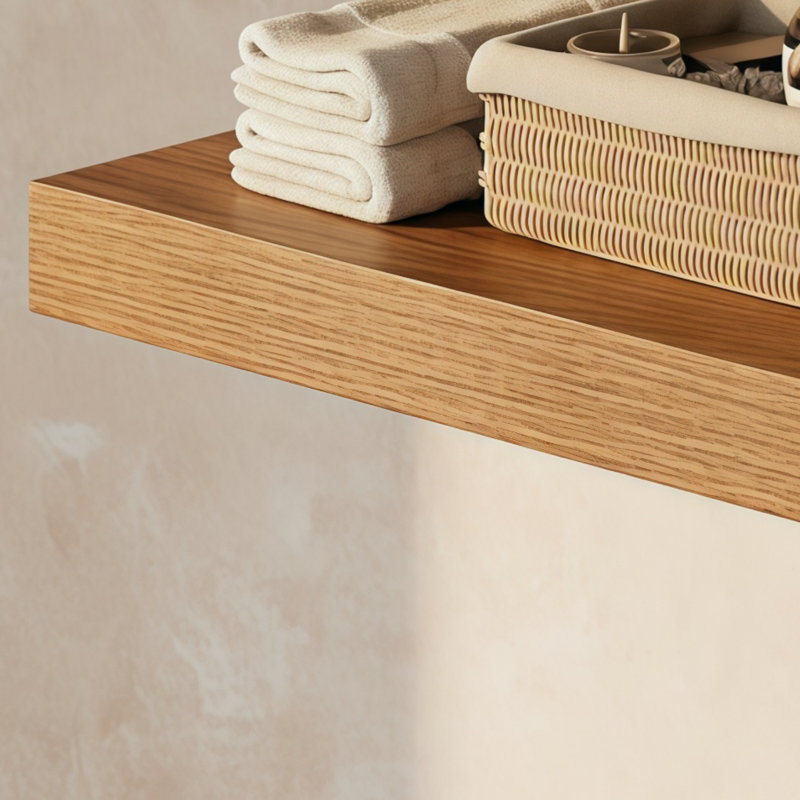White Wall-Mounted Shelves (Two-Piece Set), Suitable For Bedrooms/Living Rooms, Serving As Both Book Storage And Decoration.